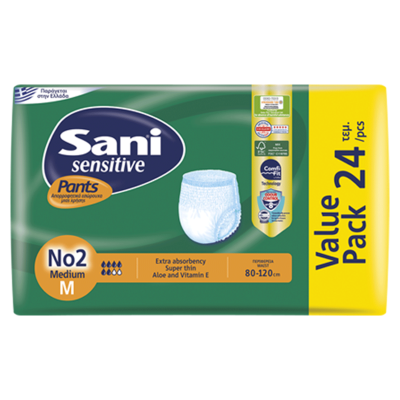 حفاضات شورت سانى ميديم  sani diaper Medium 24pcs , Egy Health