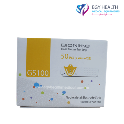 شرائط قياس السكر بيونيم Bionime gm 100 , ايجي هيلث