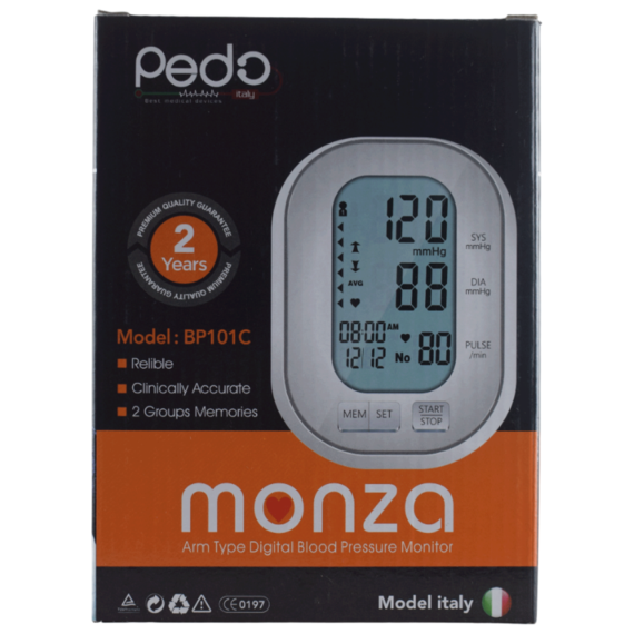 جهاز ضغط ديجيتال بيدو Pedo Digital Blood Pressure  monza , ايجي هيلث 