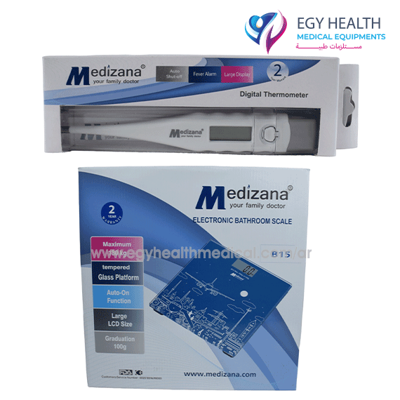 ميزان ديجيتال ميدزانا 180كيلو Medizana Digital Scale 180 K EGY HEALTH