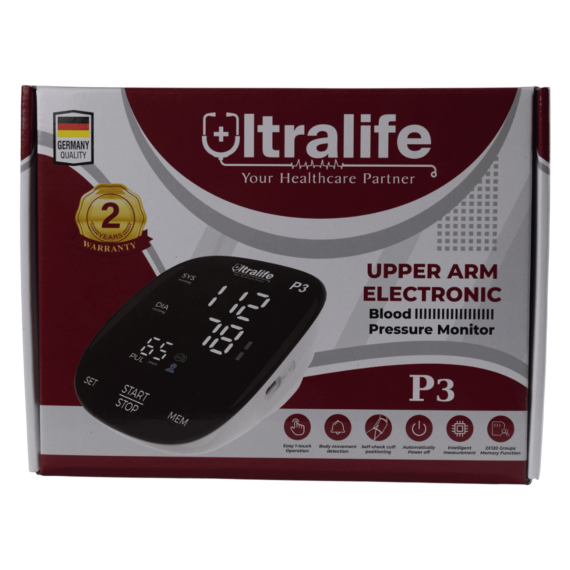جهاز قياس الضغط بدقة عالية Ultralife Digital Blood Pressure Monitor . EGY HEALTH