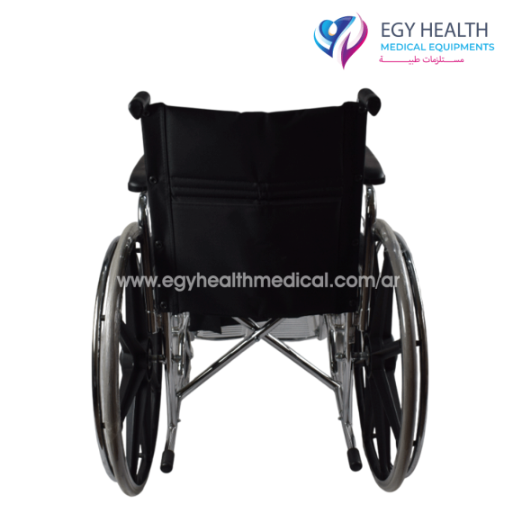 كرسي متحرك بجوانب فك 120كجم Wheelchair capacity 120kg Removable Armrests ,EGY HEALTH