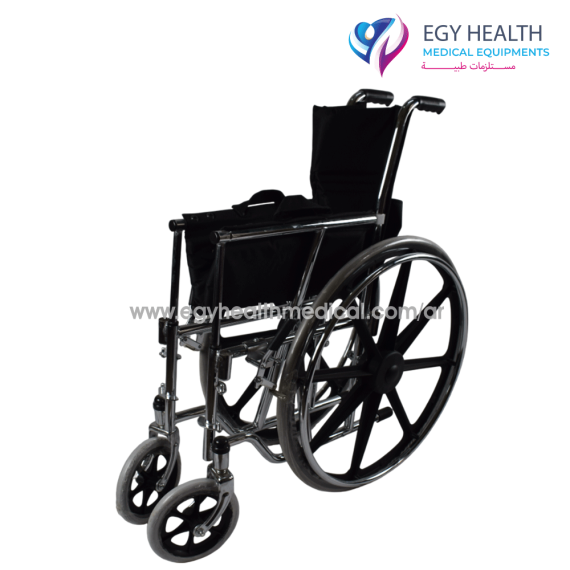 كرسي متحرك بجوانب فك 120كجم Wheelchair capacity 120kg Removable Armrests ,EGY HEALTH