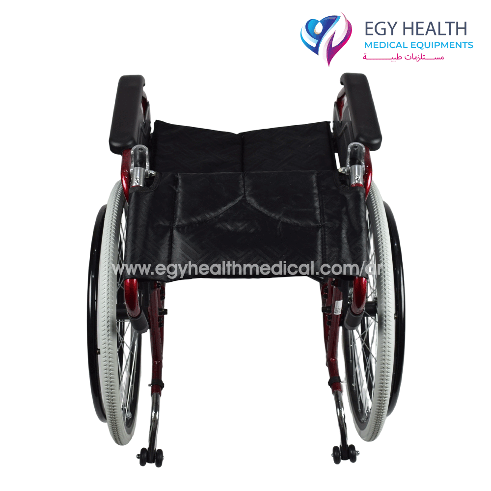 كرسي متحرك المنيوم خفيف Lightweight Foldable Aluminum Wheelchair , EGY HEALTH