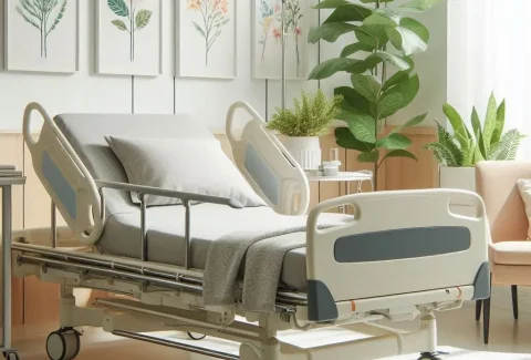 Adjustable hospital bed