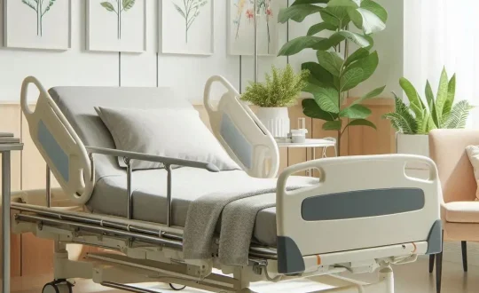 Adjustable hospital bed