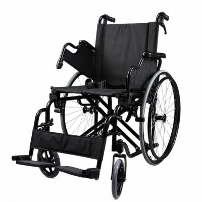 كرسي متحرك جوانب رفع بفرامل للمرافق Manual Wheelchair Flip Up Arms من ايجي هيلث