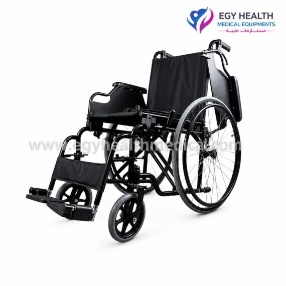 كرسي متحرك جوانب رفع بفرامل للمرافق Manual Wheelchair Flip Up Arms من ايجي هيلث