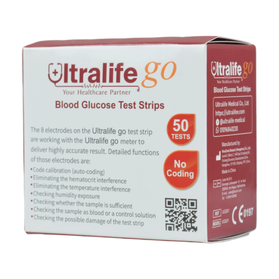 شرائط سكر Ultralife Go Glucose Strips , EGY HEALTH