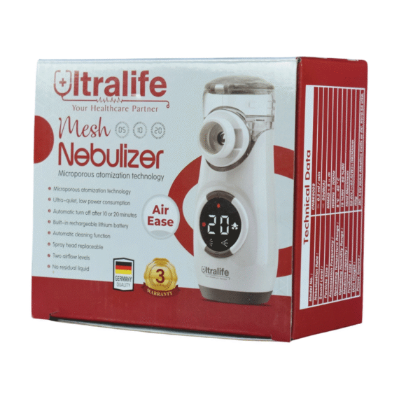 جهاز نيبولايزر محمول للكبار والأطفال الترا لايف Ultralife Portable Mesh Nebulizer - Egy Health