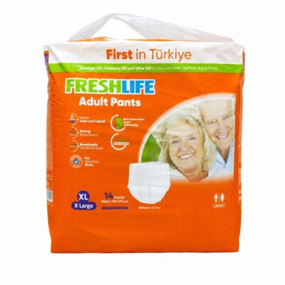 حفاضات شورت فريش لايف XL تركى 14قطعه Fresh Life Turkish Adult Pants XL . EGY HEALTH