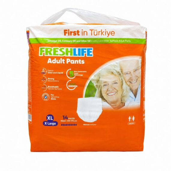 حفاضات شورت فريش لايف XL تركى 14قطعه Fresh Life Turkish Adult Pants XL . EGY HEALTH