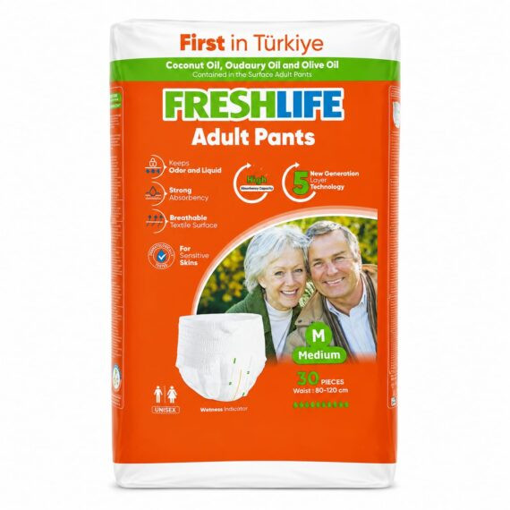 حفاضات شورت كبار السن فريش لايف Fresh Life Adult Pants M , EGY HEALTH