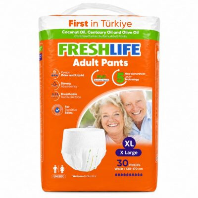 حفاضات شورت كبار السن فريش لايف Fresh Life Adult Pants XL , EGY HEALTH