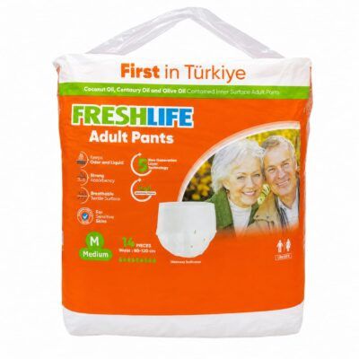 حفاضات شورت فريش لايف تركى عدد 14 قFresh Life Turkish Adult Pants M . EGY HEALTH