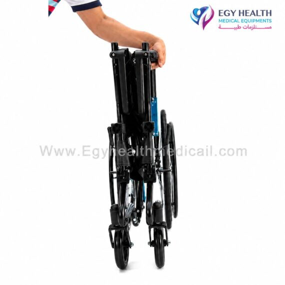كرسي متحرك طبي يدوي يتحمل 120 كجم Manual Medical Wheelchair 120kg , EGY HEALTH