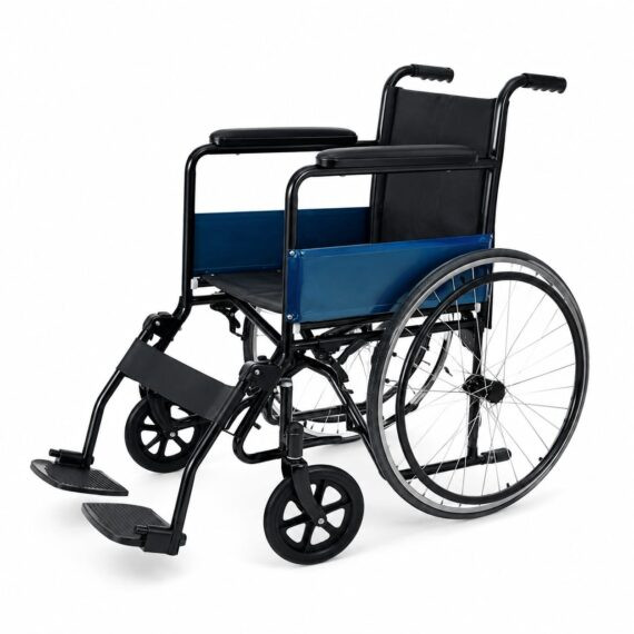 كرسي متحرك طبي يدوي يتحمل 120 كجم Manual Medical Wheelchair 120kg , EGY HEALTH