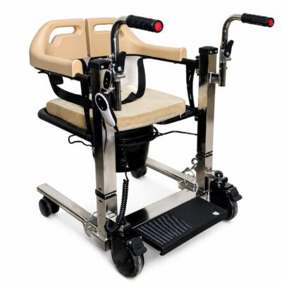 كرسي نقل مريض كهربائي ستانلس Electric Patient Transfer Chair Stainless Steel , EGY HEALTH