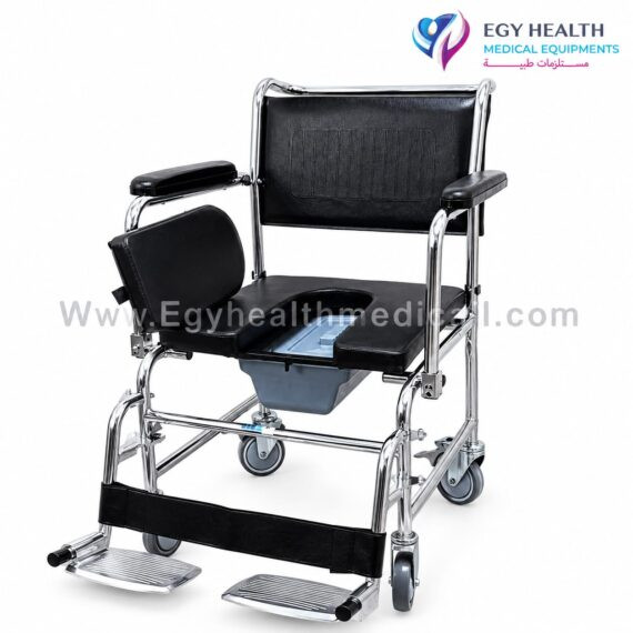 Mobile Toilet Commode Wheelchair 130kg