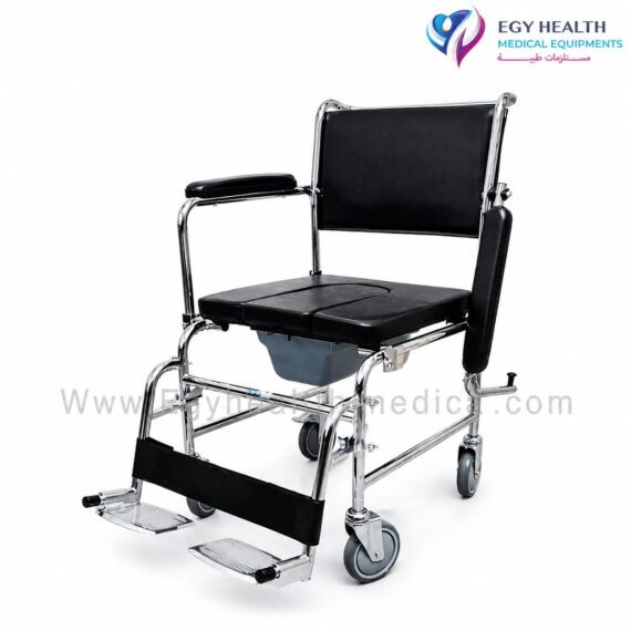 Mobile Toilet Commode Wheelchair 130kg