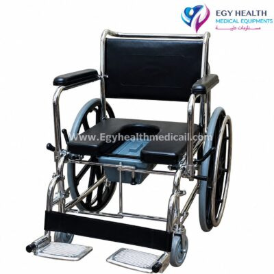 كرسي متحرك تواليت واستحمام3-in-1 Shower Commode Wheelchair 120kg, EGY HEALTH
