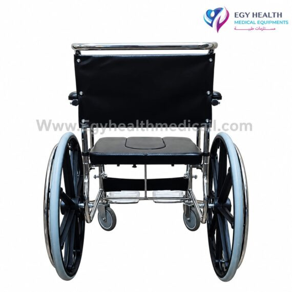 كرسي متحرك تواليت واستحمام3-in-1 Shower Commode Wheelchair 120kg, EGY HEALTH